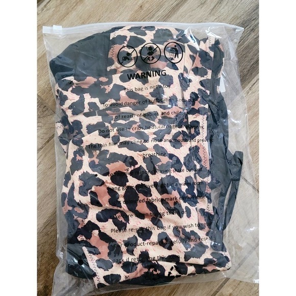 Grace Tempt Black Leopard High Waisted Bikini Large NWT - Picture 9 of 9